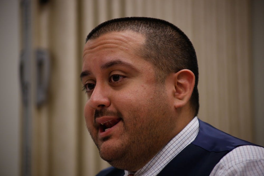 Casares describes how men often fail, or fall short of understanding what consent is and is not as he talked with reporters in the Student Ethics conference room where hearings are held. Casares was the moderator when Lyndsay’s sexual assault hearing case was heard.