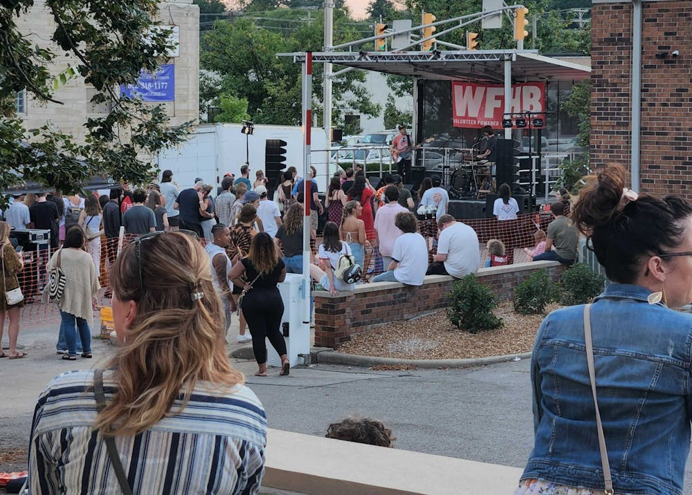 <p>Local band Sumatics performs at the WFHB Radio Station&#x27;s summer 2022 Block Rocker. WFHB received an Arts Project grant from the Bloomington Arts Commission for this event.</p>