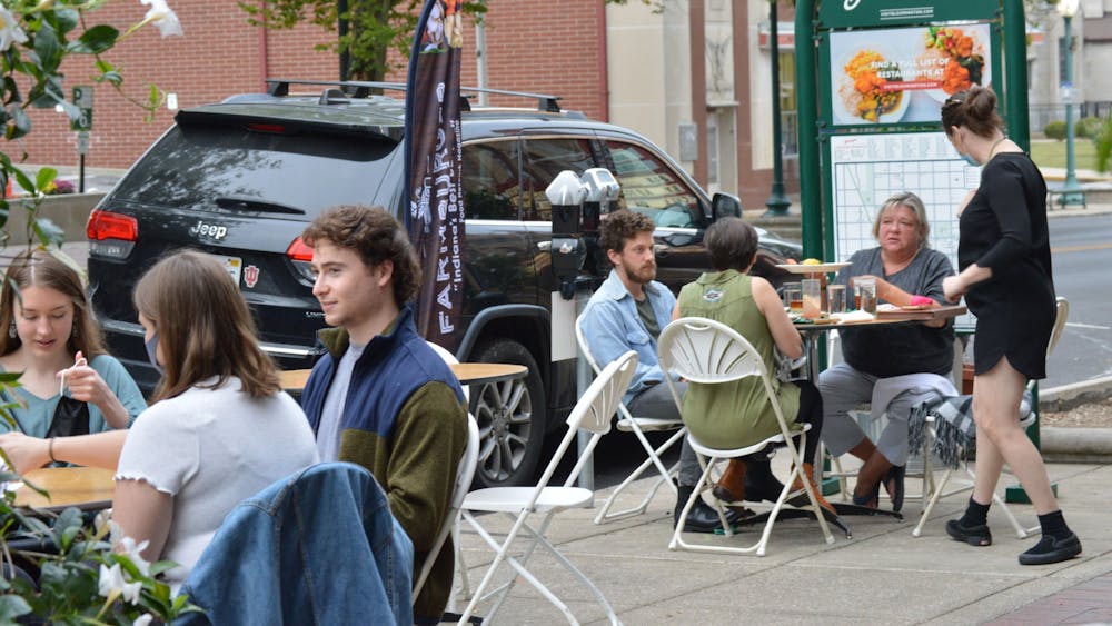Restaurants on Kirkwood Harrisburg, Pennsylvania. and around the Downtown Square have tables set up outside to allow for more space and social distancing. ﻿The Bloomington City Council voted 9-0 Wednesday night to extend the closures of Kirkwood Avenue.
