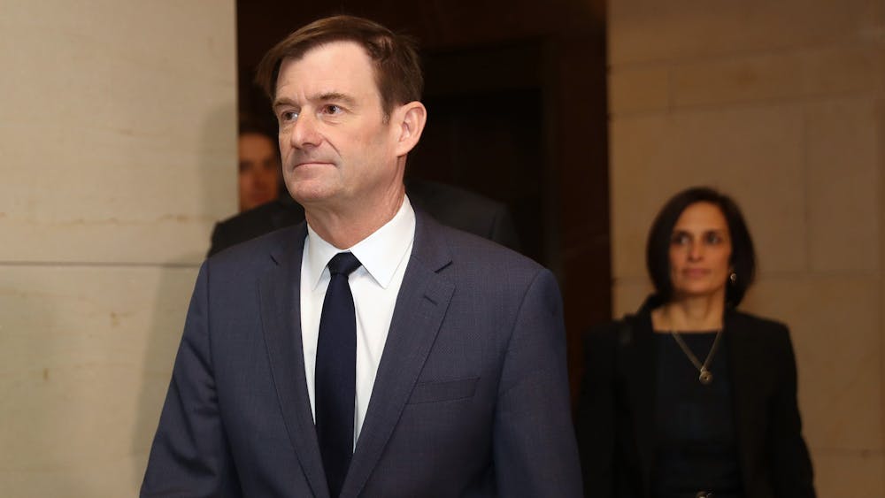 David Hale, undersecretary of state for political affairs, arrives Nov. 6 at the U.S. Capitol before giving a deposition to the House Intelligence Committee behind closed doors in Washington, D.C. Hale testified to the committee as part of the ongoing impeachment inquiry of President Donald Trump.