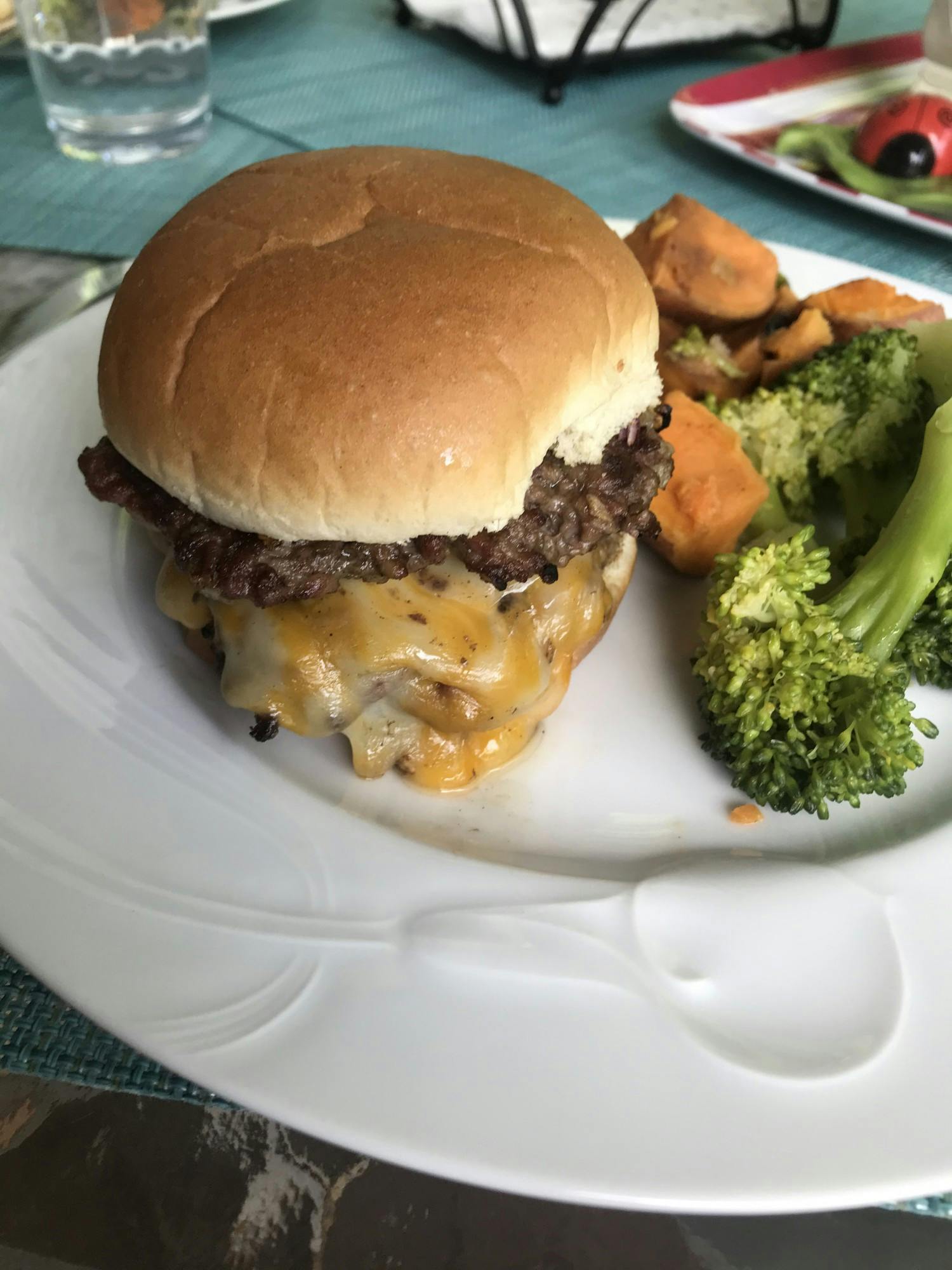 Capital C cheeseburger and veg.jpg