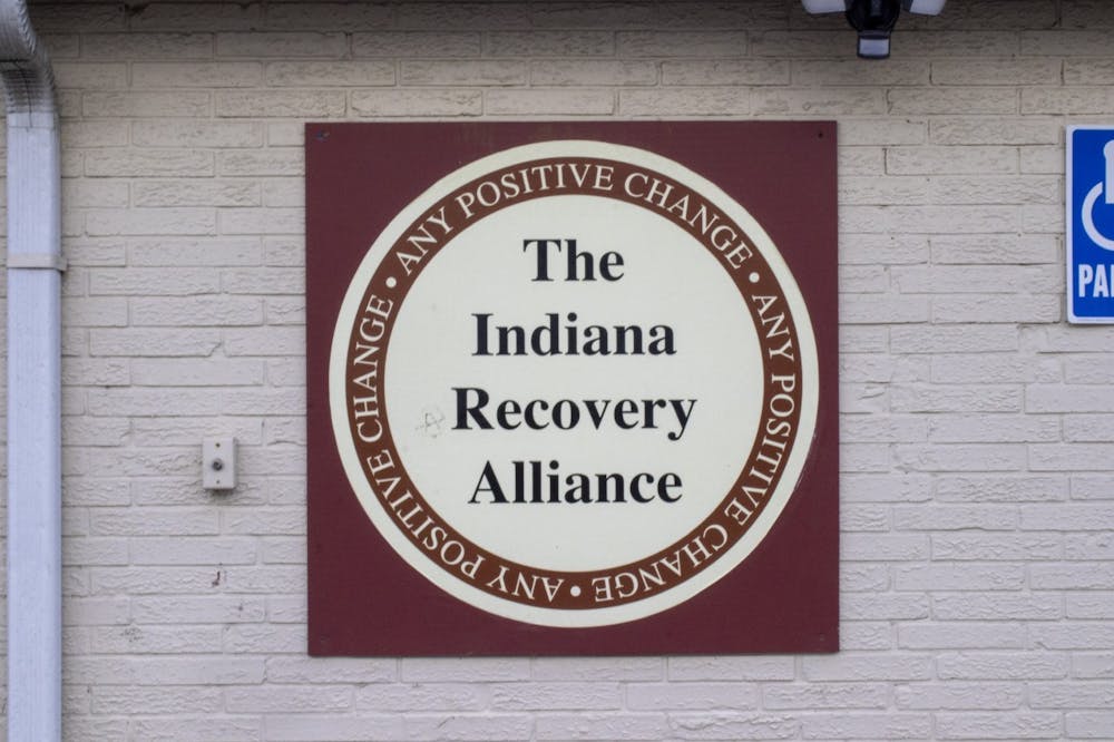 <p>The Indiana Recovery Alliance is seen Nov. 16, 2022, at 118 S. Rogers St﻿. The statewide organization works to help people struggling with addiction by implementing harm-reduction interventions and transforming drug policies and public health strategies.</p>