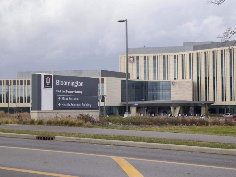 <p>The IU Health Bloomington Hospital is seen Nov. 16, 2022, at 2651 E. Discovery Parkway. The hospital offers resources to help in cases of frostbite or other medical issues.</p>