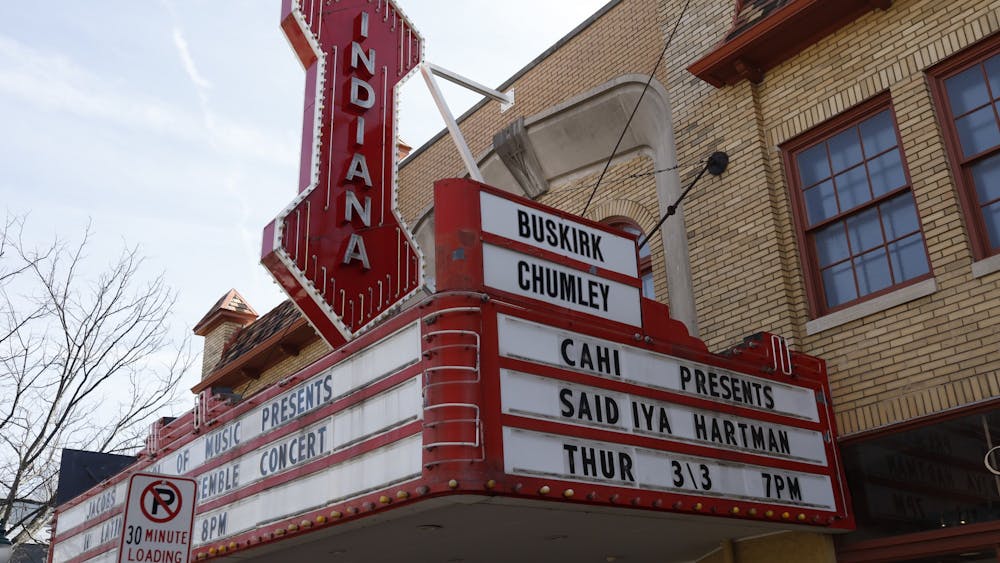 The historic Buskirk-Chumley Theater is pictured Feb. 28, 2022, on Kirkwood Avenue. The theater will be celebrating its centennial this year. 