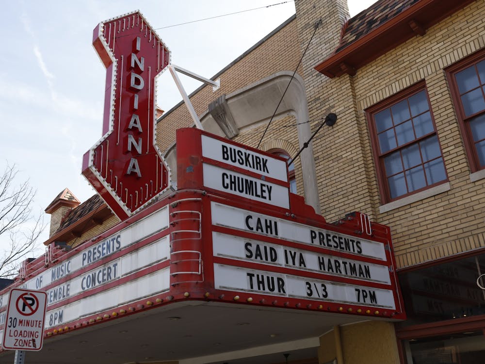 The historic Buskirk-Chumley Theater is pictured Feb. 28, 2022, on Kirkwood Avenue. The theater will be celebrating its centennial this year. 