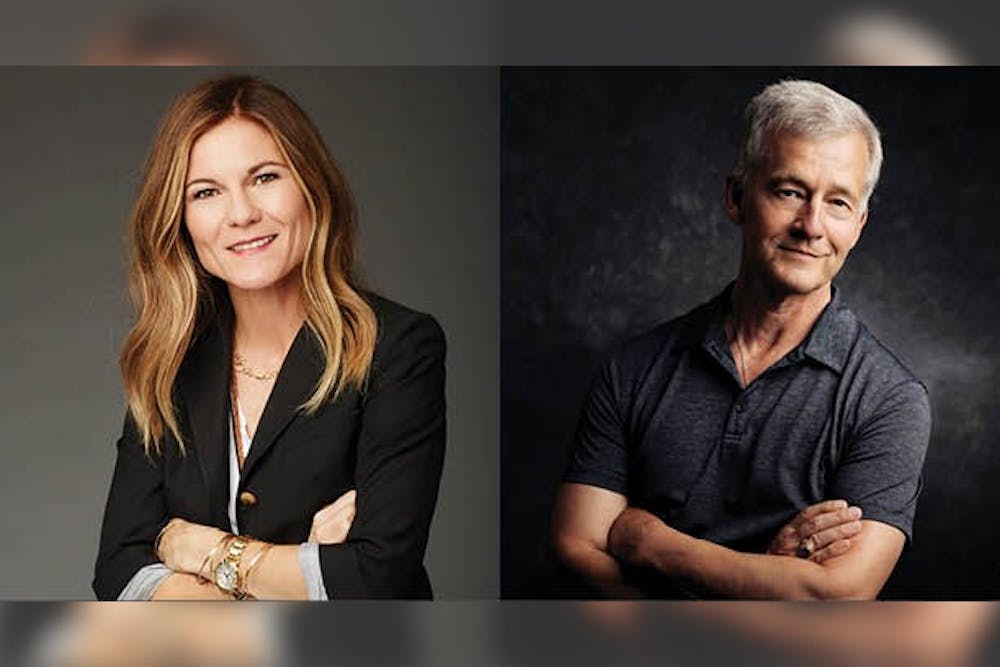 <p>Kristin Hahn, executive producer of &quot;The Morning Show,&quot; and Tim Fort, Kelley School of Business, explore the transformative power of storytelling through film. The discussion will take place at Shreve Auditorium at the Hamilton Lugar School of Global and International Studies from 5:30 to 6:30 p.m. April 19.</p>