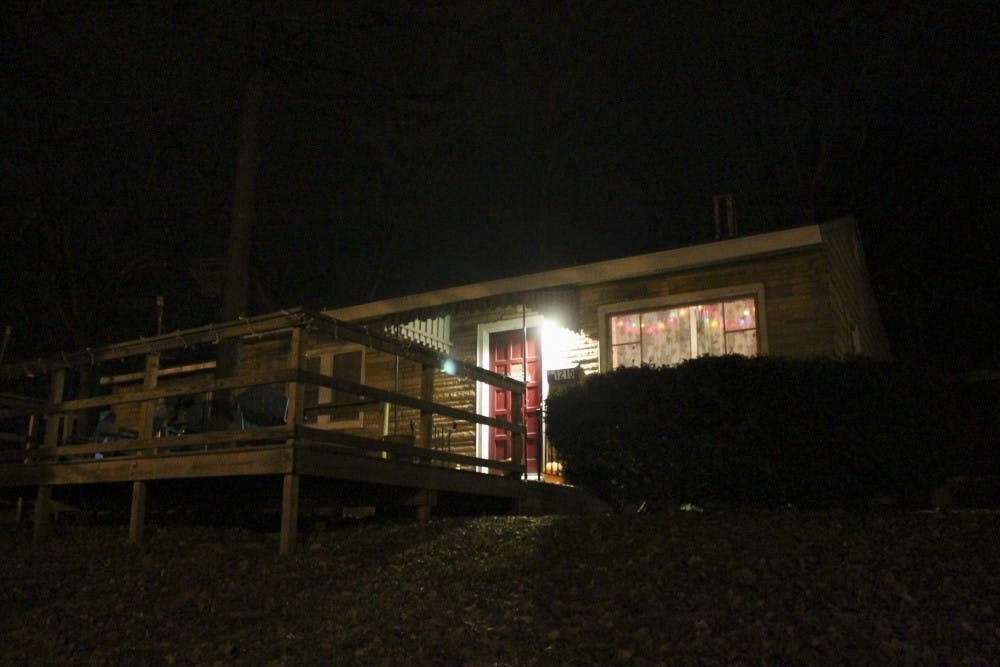 The house where Marion Zerfoss used to live, one year after the incident. Zerfoss alleges that she was raped by Aaron Farrer while she was supposed to be in his care; Farrer says she consented by coming on to him.