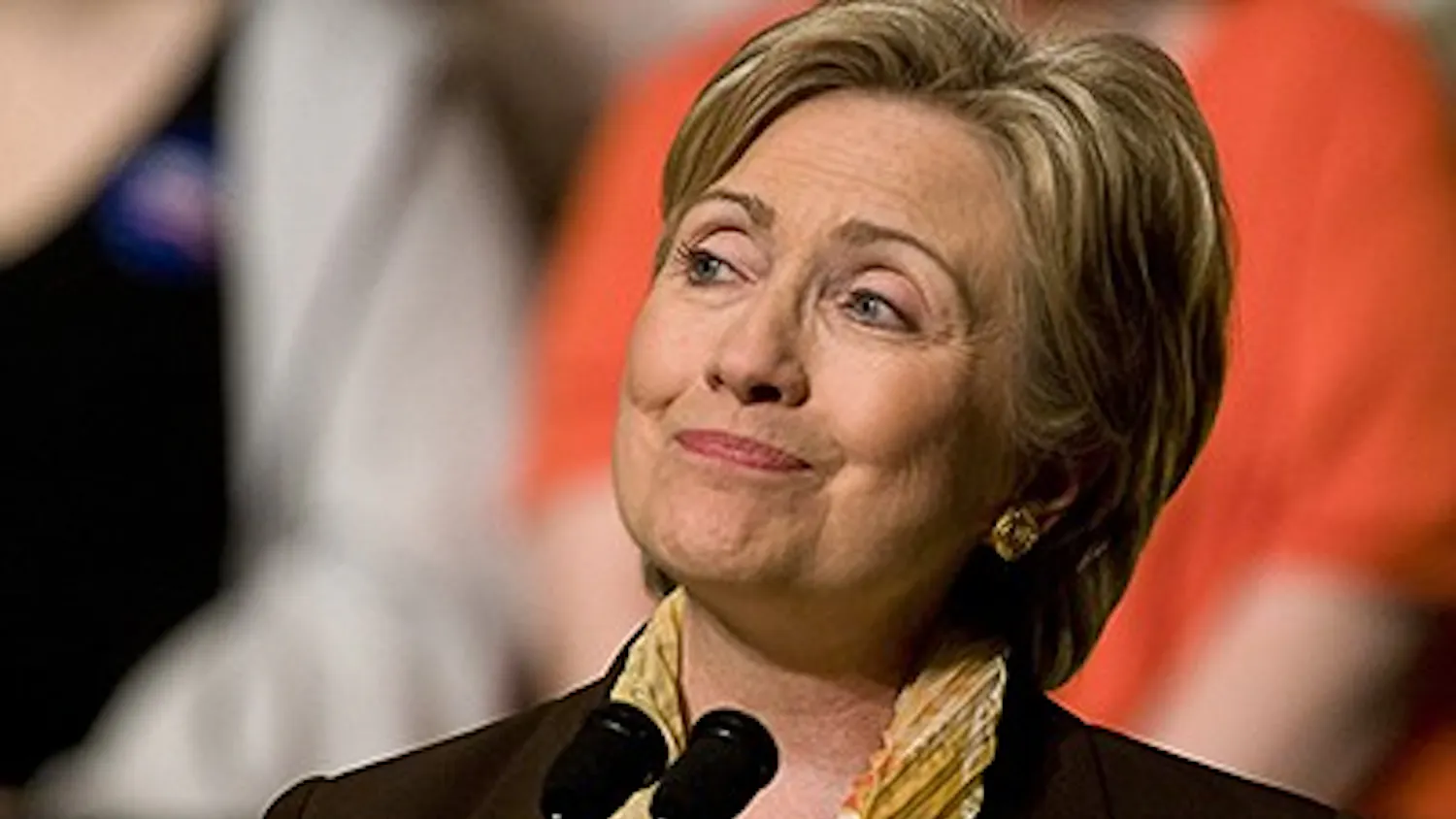 Brandon Foltz / IDS
Sen. Hillary Clinton (D-NY) speaks Friday afternoon at Assembly Hall.