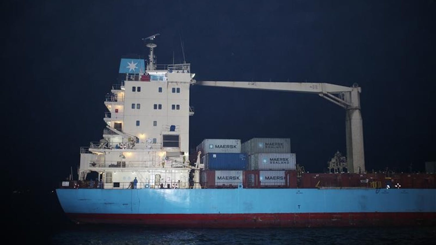 The American ship, the Maersk Alabama, whose captain remains held hostage by Somali pirates, arrives Saturday in Mombasa, Kenya, with the 19 remaining crew members aboard. Capt. Richard Phillips is still being held in the lifeboat hundreds of miles from land. U.S. warships are nearby monitoring the situation. The U.S.-flagged ship was attacked by Somali pirates firing automatic weapons Wednesday but its unarmed crew locked themselves in a secure room and then overpowered one of the pirates.