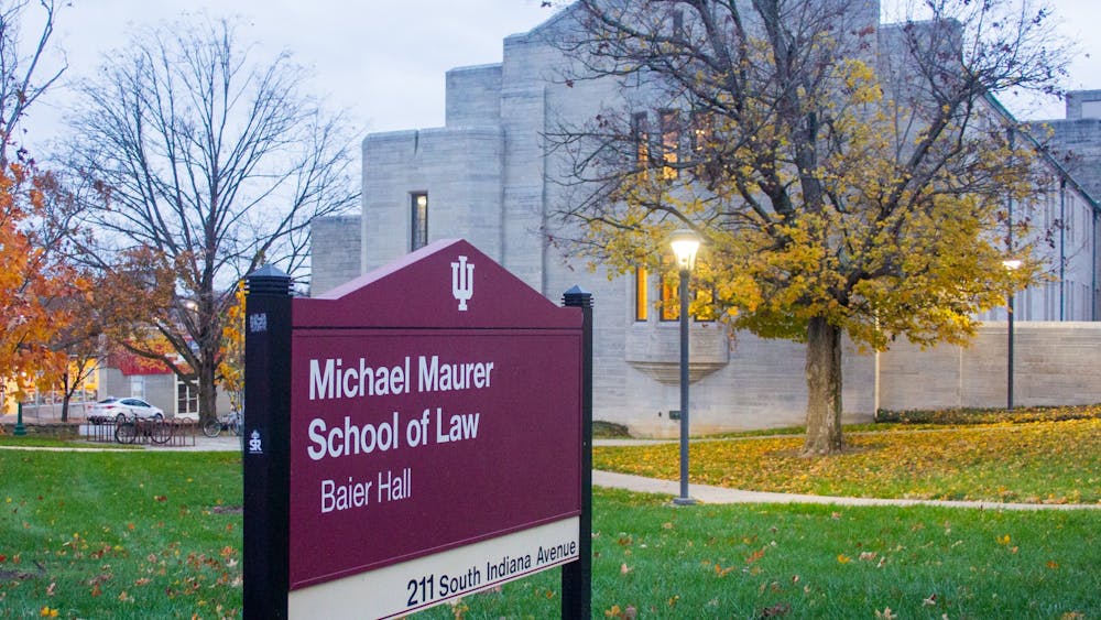 IU Maurer School of Law is seen Nov. 15, 2021, on 211 S. Indiana Ave. Jeff Thomas, director of legal programs for Kaplan, said the increase of applicants raises the competitiveness of the admissions process, and students will need to perform better overall to be admitted.