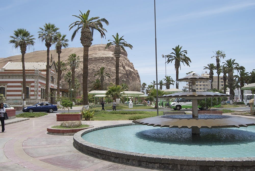 Arica is known as the city of "eternal spring," for its constant sunshine and the fact that it never rains. 