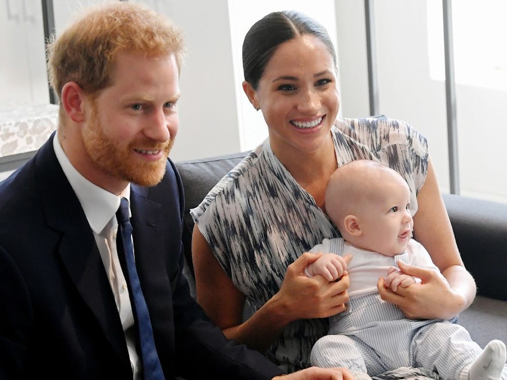 Prince Harry, Duke of Sussex, Meghan, Duchess of Sussex and their baby son Archie Mountbatten-Windsor meet Archbishop Desmond Tutu and his daughter Thandeka Tutu-Gxashe at the Desmond &amp; Leah Tutu Legacy Foundation during their royal tour of South Africa in September in Cape Town, South Africa.