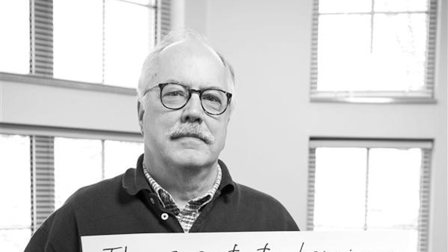 Fritz Lieber, professor for the class "The Pursuit of Happiness"