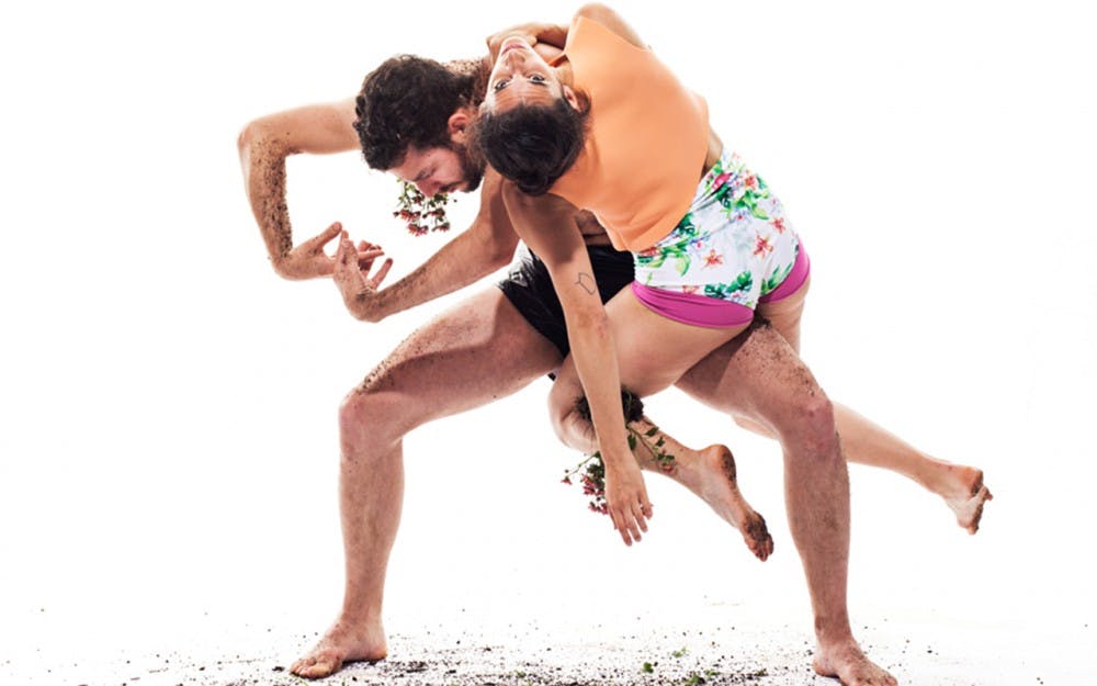 Dancers Dan Walczak and Francesca Romo perform with the Gallim Dance troupe, coming to the IU Auditorium this March.