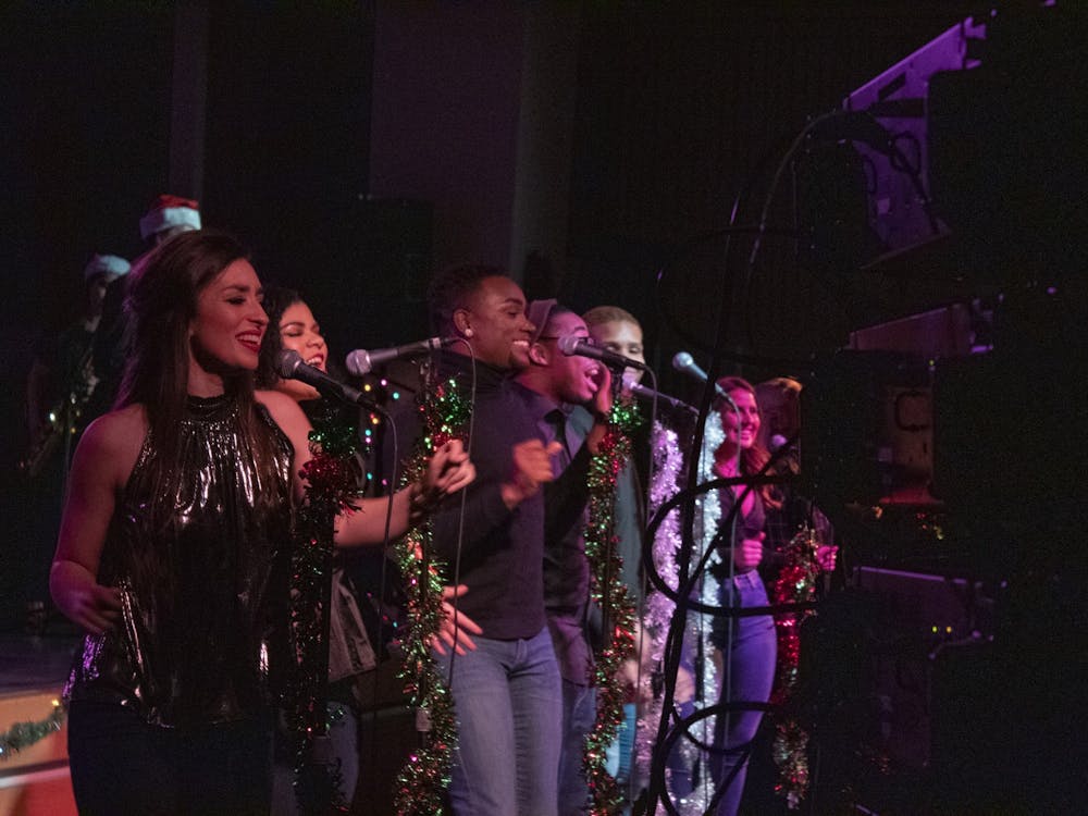 Members from IU Soul Revue perform Dec. 12, 2019, in the Willkie Residence Center Auditorium. Soul Revue will be conducting virtual auditions, which are due May 15,  for its fall season. 