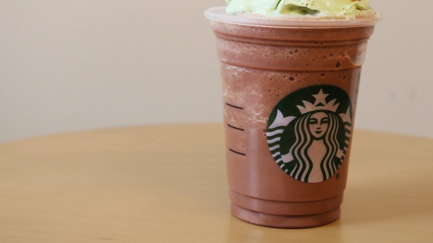The Christmas Tree frappuccino recently came out at Starbucks. The drink consists of mocha and peppermint, matcha-infused whipped cream, a caramel drizzle, candied cranberries and a strawberry topper.