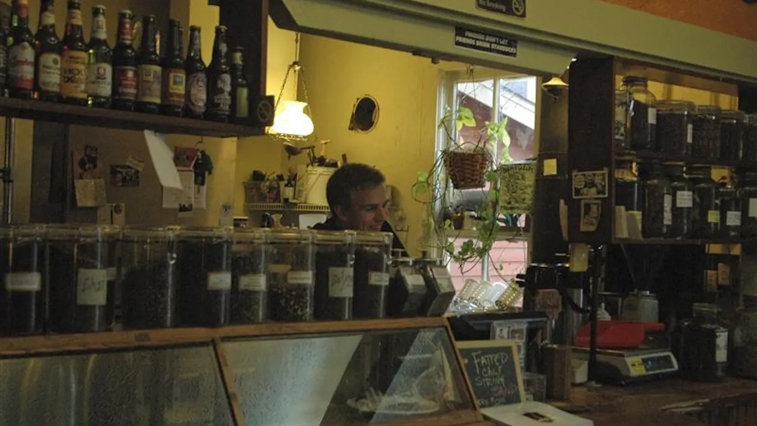 A waiter at the The Runicple Spoon serves customers from behind the counter. Located on 412 East 6th St., the restaurant has been a Bloomington staple since 1976.