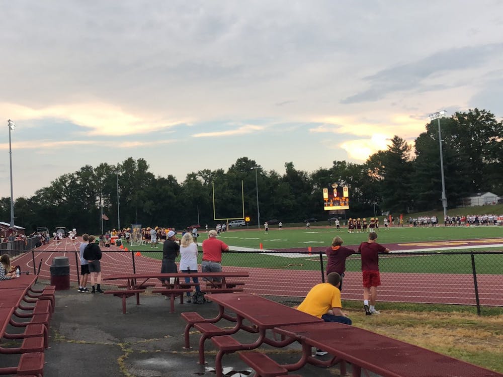Fans cheer on the Bloomington High School North football team Aug. 27, 2021, in Bloomington. Bloomington North hosted New Albany and Edgewood hosted Indian Creek for both schools&#x27; respective homecoming games Friday.
