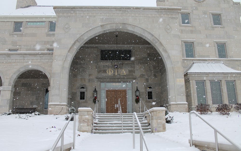 The new Phi Gamma Delta house sits on Woodlawn Avenue. Plans to build this house were errected 2013.