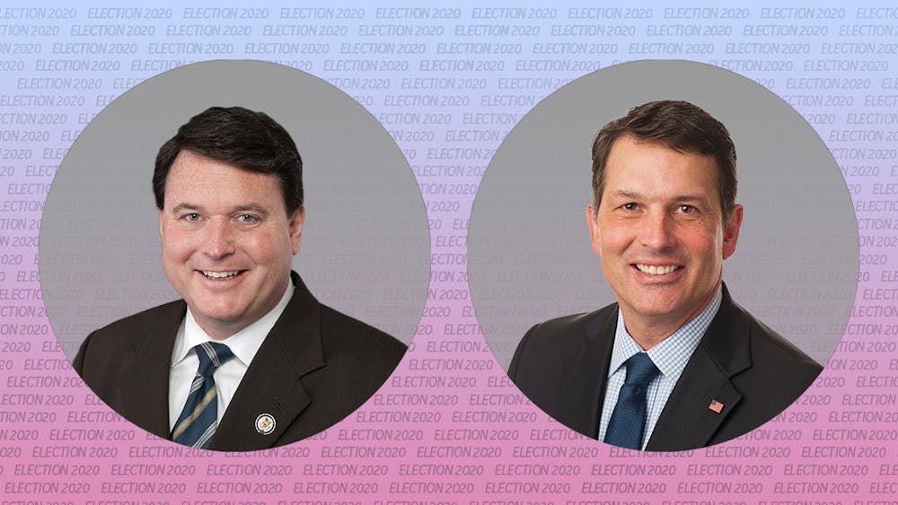 <p>Pictured from left to right: Todd Rokita, Jonathan Weinzapfel</p>