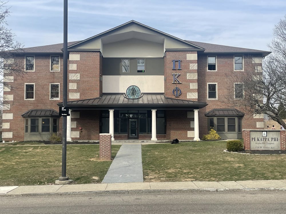 The Pi Kappa Phi fraternity house is seen on March 1, 2021, on North Jordan Avenue. IUPD is investigating a report of an unknown narcotic being placed in a person&#x27;s drink during a Feb. 24 party.