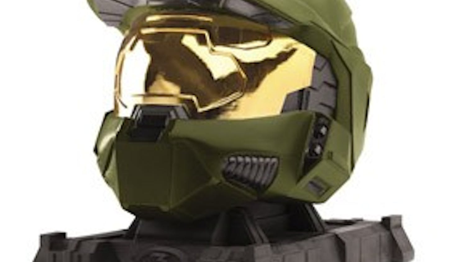 This Spartan helmet comes with the Legendary Edition of "Halo 3." Don't get too excited - the helmet is only made to sit on the stand, not for wearing while playing.