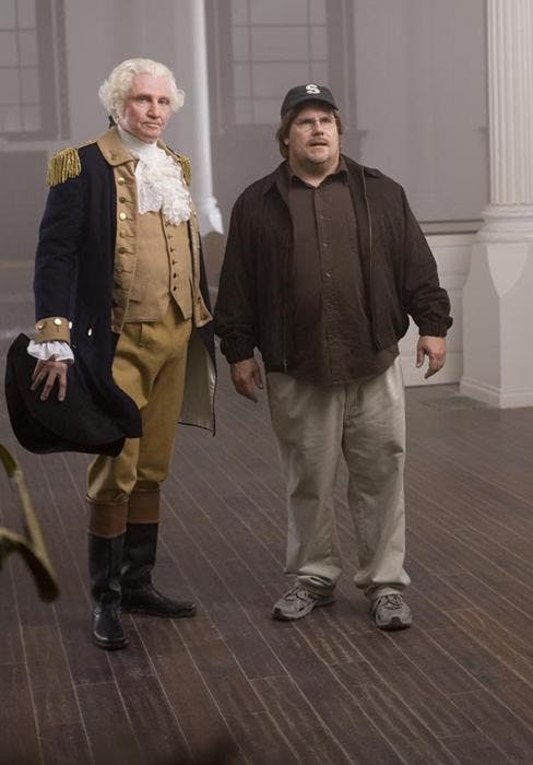 It's really unclear who should be more offended here, Michael Moore or George Washington. 