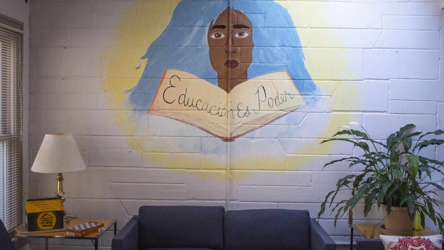 "Education is Power" mural at La Casa Latino Culture Center