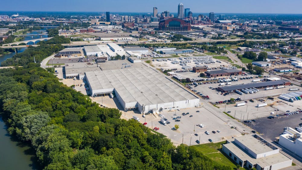 The future site for Bila Solar’s headquarters and manufacturing facility is seen. Located just outside of downtown Indianapolis, the project will create over 240 jobs.