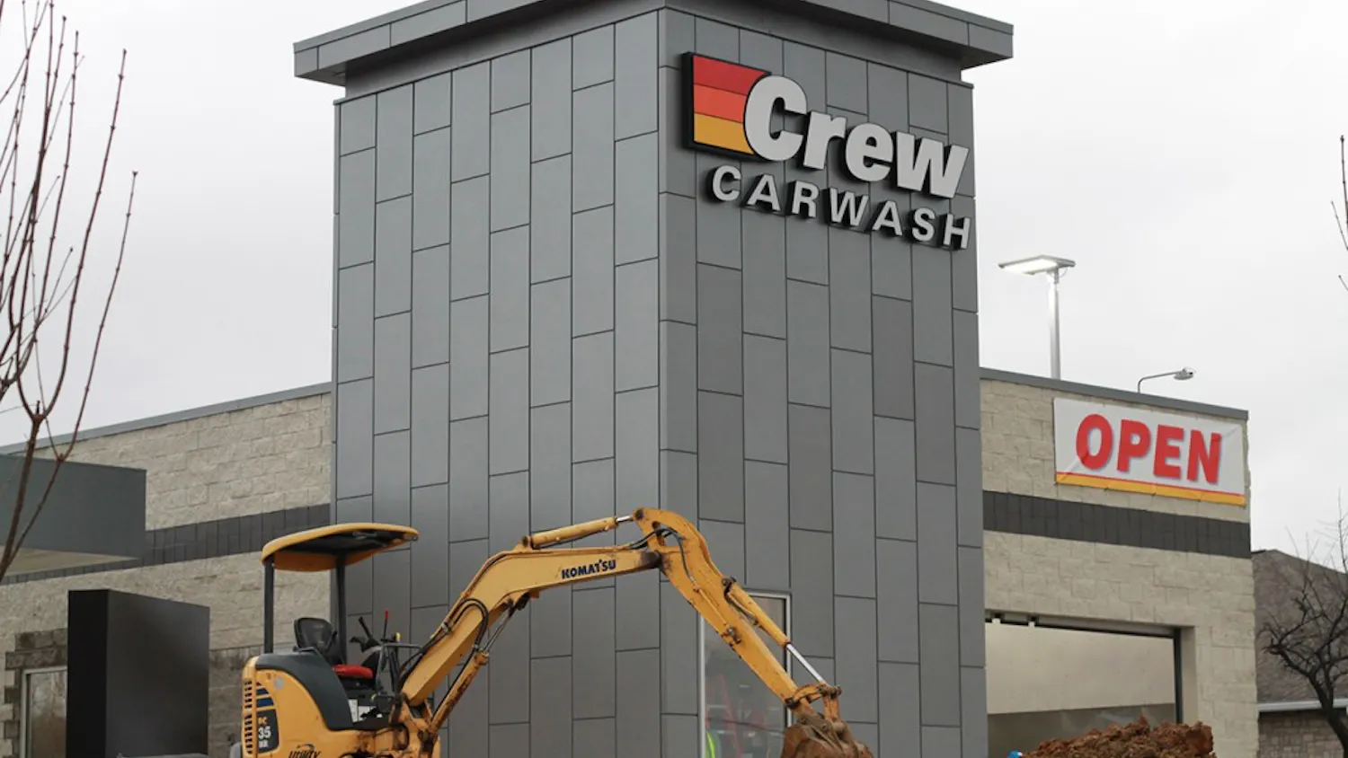 Crew Carwash, located at 3430 W. Third Street, is now open. This is the first Crew Carwash in Bloomington.