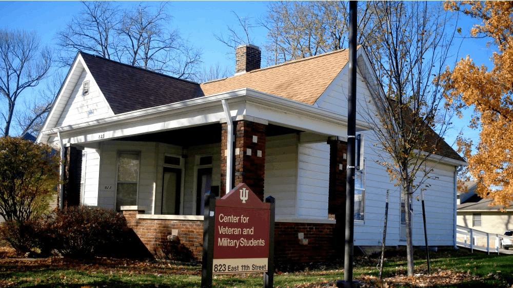 The Center for Veteran Military Students is located at 823 E. 11th St.&nbsp;