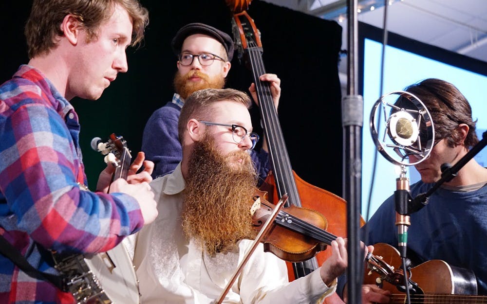 The Dancing Shoes providing some lively tunes to accompany the soup. 