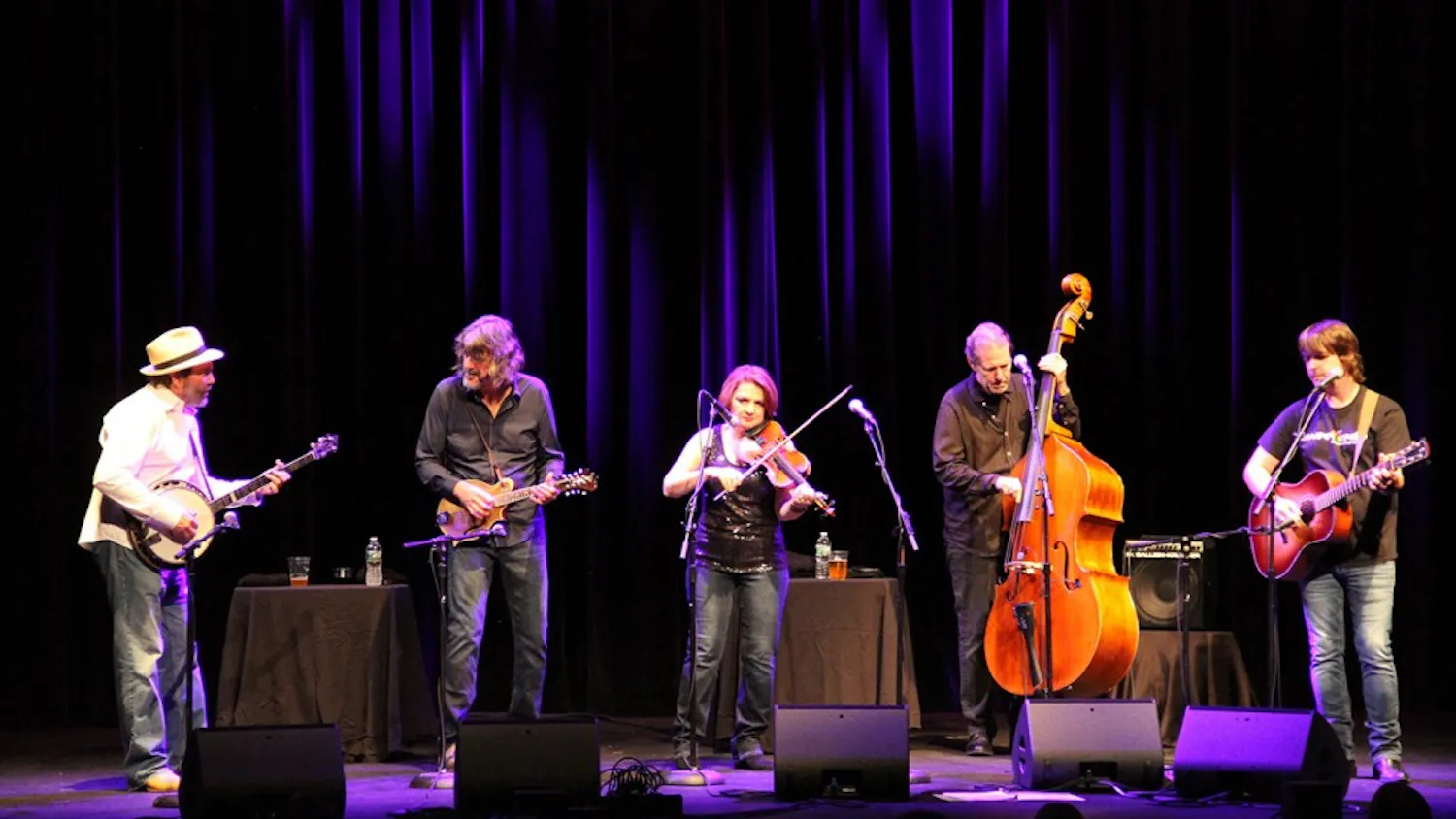 SteelDrivers perform country songs at the Burskirk-Chumley Theater Sunday. In 2009, the band was nominated for a Grammy in the category of best country performance by a duo or group with vocals for “Blue Side of the Mountain,” along with Sugarland, Rascal Flatts, Brooks & Dunn, and Lady Antebellum.