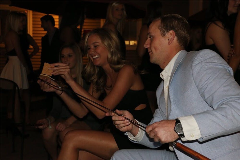 At Delta Zeta's "mocktail" party on Monday night, members of Sigma Chia and Delta Zeta participated in activities to help bring up alcohol awareness. The party was a part of the sorority's campaign "I Have a Choice" to make people more accountable for their actions.