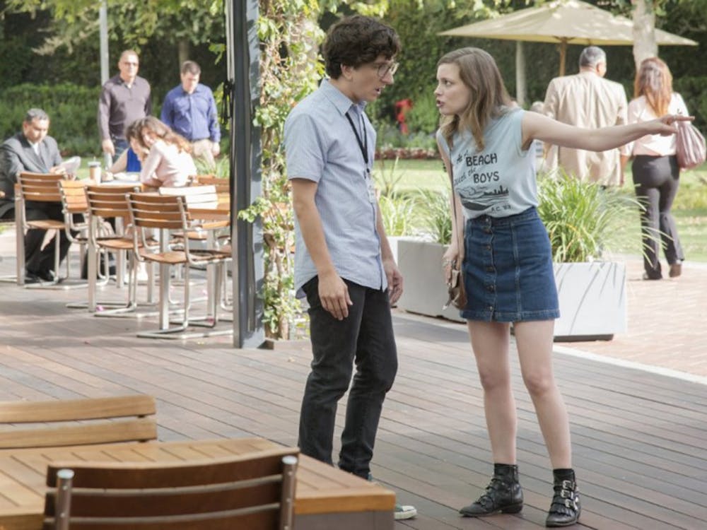 Paul Rust and Gillian Jacobs in "Love." (Netflix)