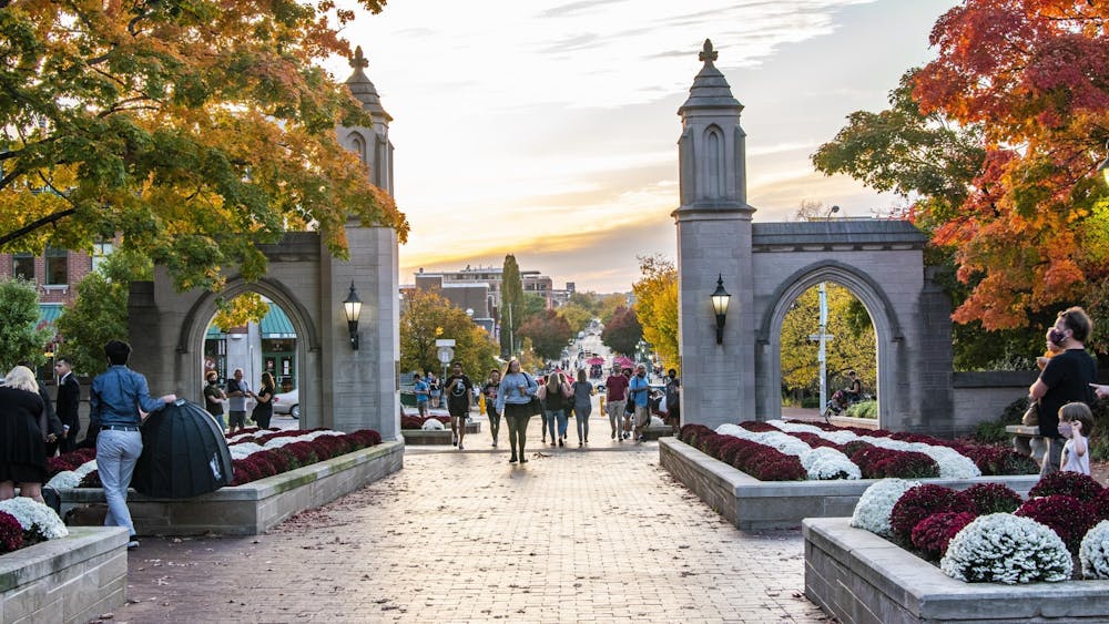 Sample Gates is pictured. IU Student Government candidates focused on sustainability, mental health and inclusion during the debate Tuesday night ahead of the election Thursday and Friday.