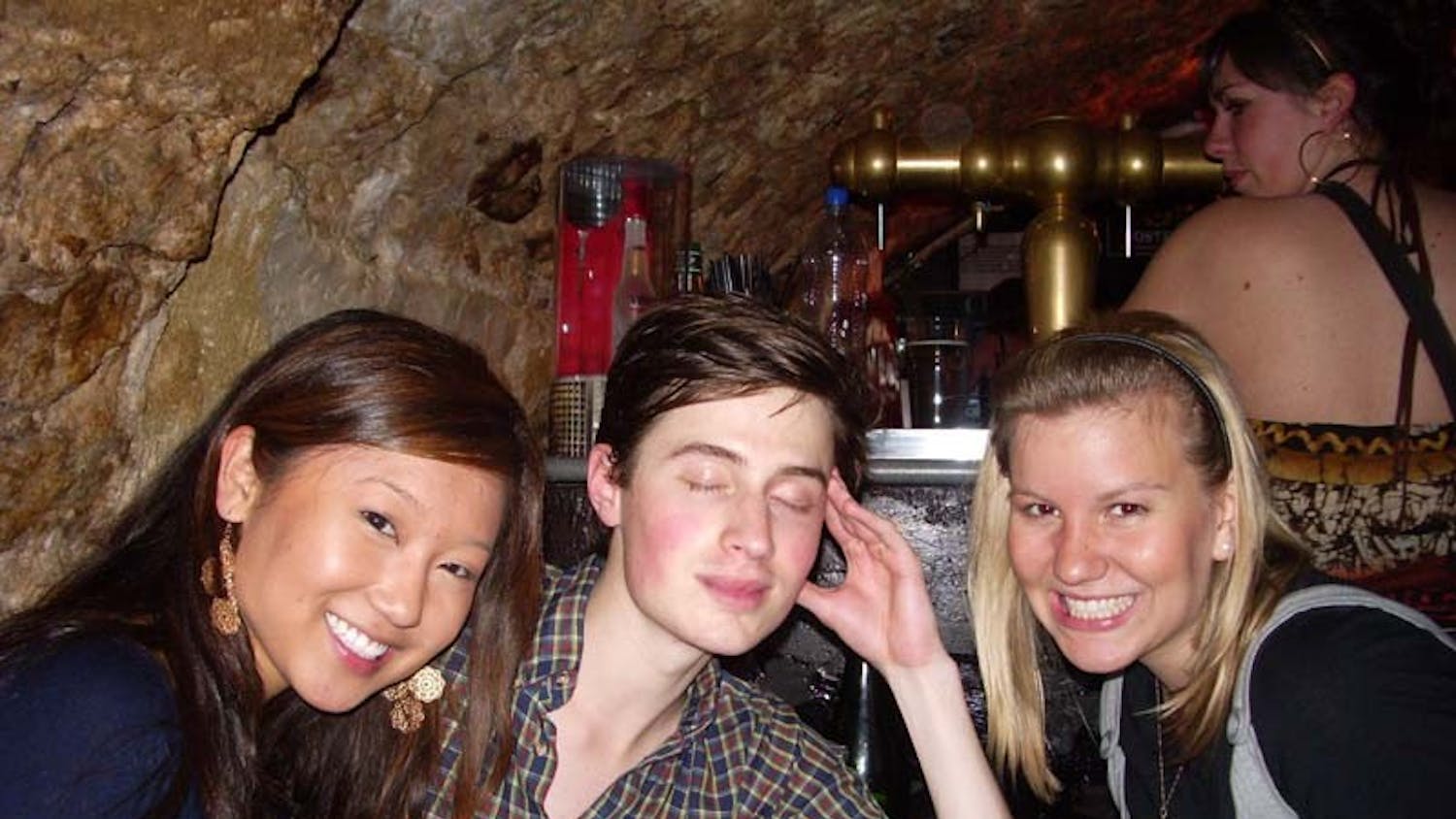 IU senior Kevin Caldwell (center) danced a storm at the beginning of his semester at Aix-en-Provence, but now finds his thrills during the day.