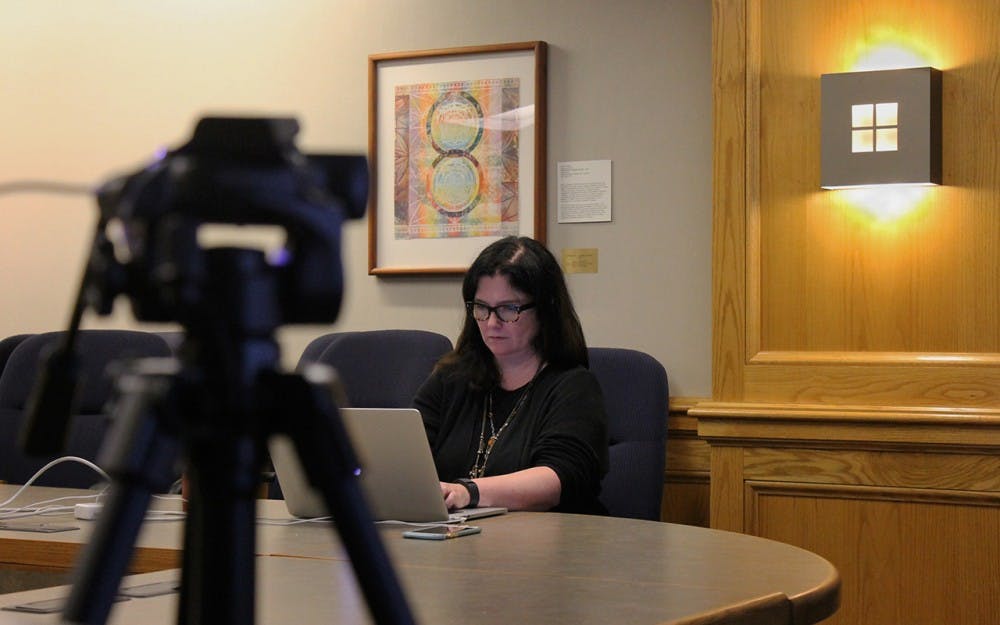 Media School Professor of Practice, Elaine Monaghan coordinated a webinar featuring human rights expert Steve Crawshaw. The webinar took place in the Mauer School of Law on Tuesday morning.