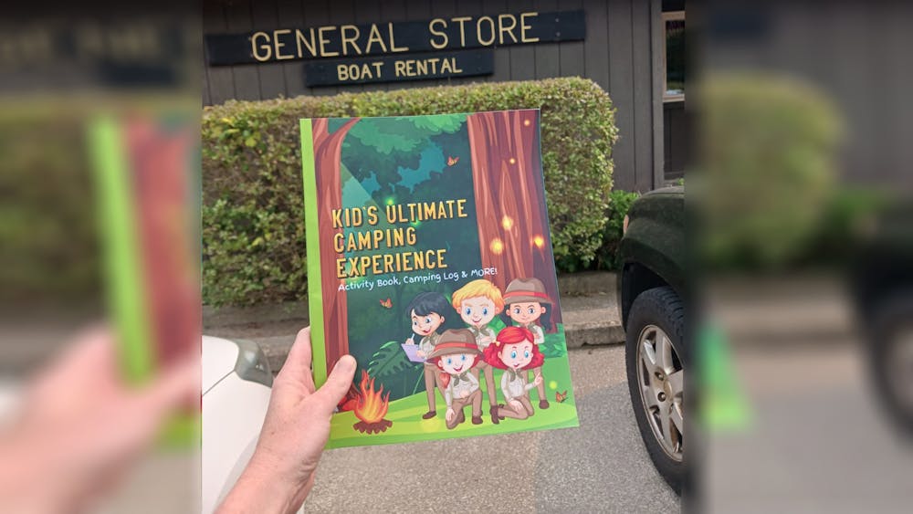 &quot;Kids Ultimate Camping Experience: Activity Book, Camping Log &amp; More!&quot; is pictured. There will be events on Sept. 15 and 16 at Morgenstern Books with activities from the book.
