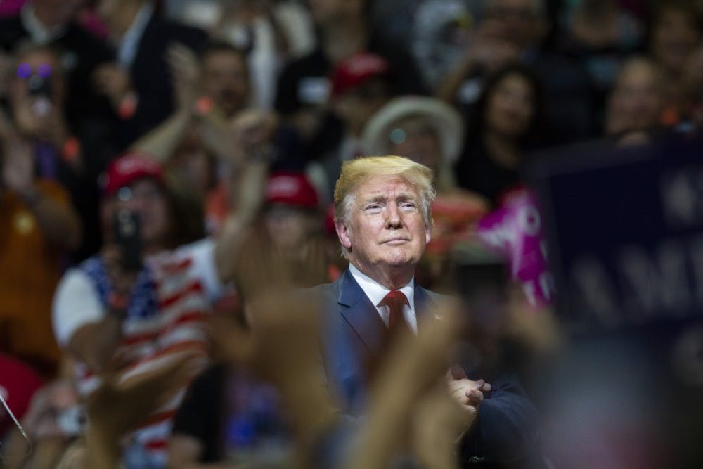 <p>President Donald Trump ends his rally Thursday, May 10, in Elkhart, Indiana. The Rolling Stones’ “You Can’t Always Get What You Want” played as Trump exited the venue. Trump recently announced the summit with North Korea is back on for June 12 in Singapore.</p>