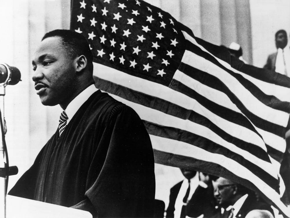 Martin Luther King Jr. speaks Jan. 1, 1960, in Washington, D.C. The Office of the Vice President for Diversity, Equity and Multicultural Affairs will host the annual Social Justice Conference on Jan. 16, 2023, in honor of Martin Luther King Jr. Day. 