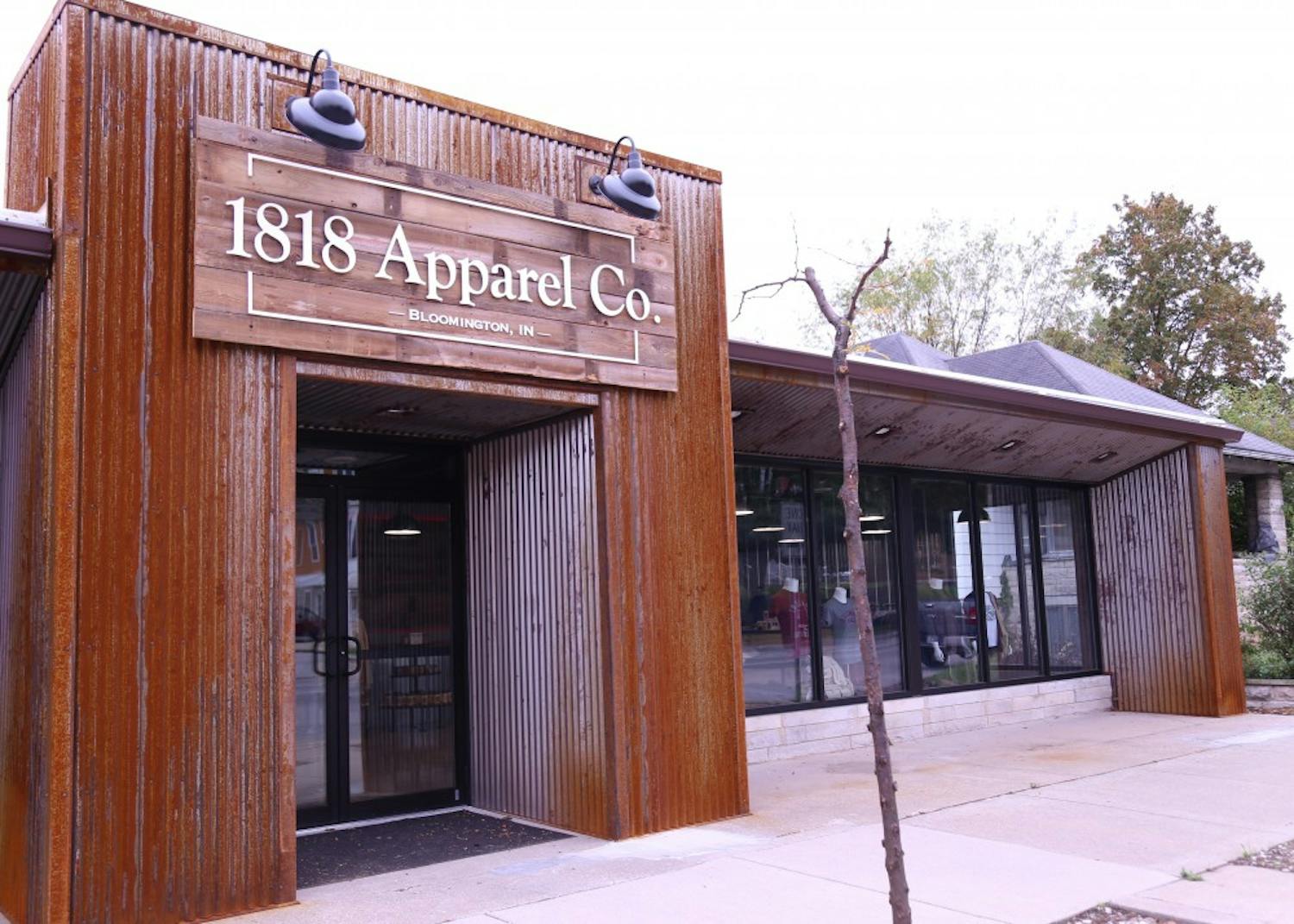 1818 Apparel, a new store that launched on Oct. 2, is located at 1200 N. College Ave. 1818 stands for the year that the city of Bloomington was first mapped.