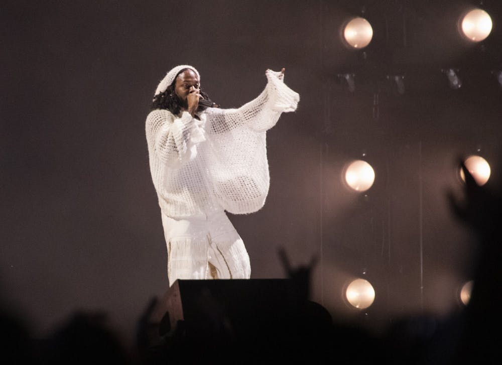 <p>Kendrick Lamar performs at the Day N Vegas music festival on Nov. 12, 2021, in Las Vegas. </p>