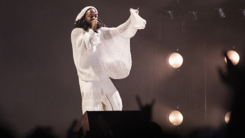 Kendrick Lamar performs at the Day N Vegas music festival on Nov. 12, 2021, in Las Vegas. 