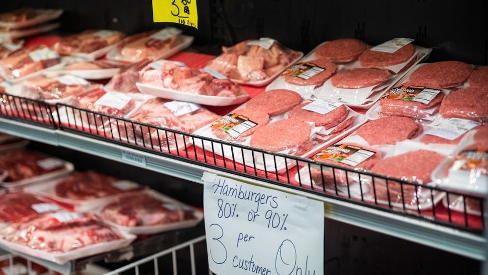 Hamburgers are now limited to three per customers at 90 Meat Outlet in Springfield, Massachusetts.