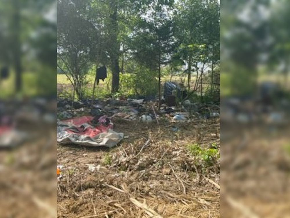 The property behind the At Home store in Bloomington, which had members of the unhoused community living there, was cleared out by the Monroe County commissioners June 8. 