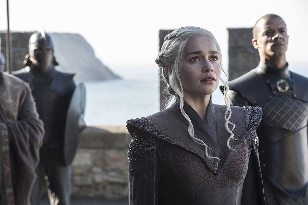 “Game of Thrones”’s sixth season ended with Daenerys Targaryen (Emilia Clarke) setting sail across the Narrow Sea for Westeros (Courtesy Photo of MOVIESTILLDATABASE).