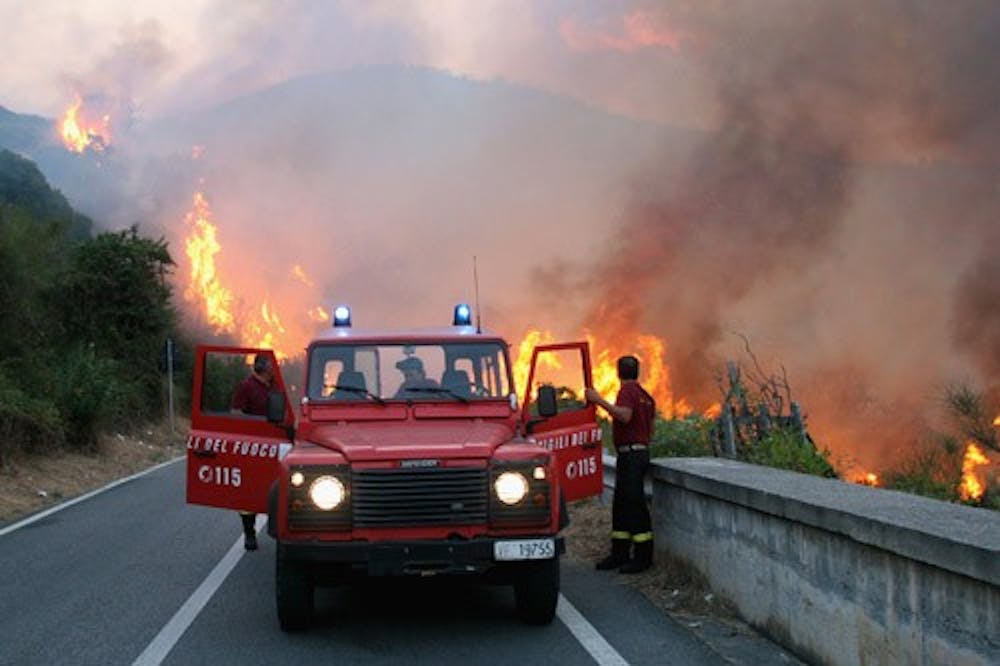 ITALY SICILY FIRE