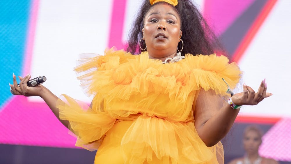 Lizzo sings during Outside Lands Music Festival at Golden Gate Park on Aug. 11, 2018, in San Francisco. She also headlined Indianapolis and Sacramento pride festivals on June 8 and 9 and played the flute on stage at the 2019 BET Awards while performing her hit song “Truth Hurts.”