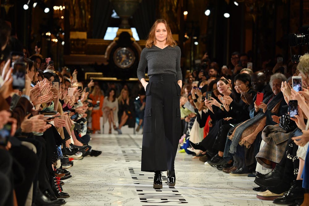 <p>Stella McCartney is shown at the finale of her fall and winter 2019 runway show on March 4 in Paris. Chanel presented71 looks and Valentino 89 looks in their most recent spring collections.</p>